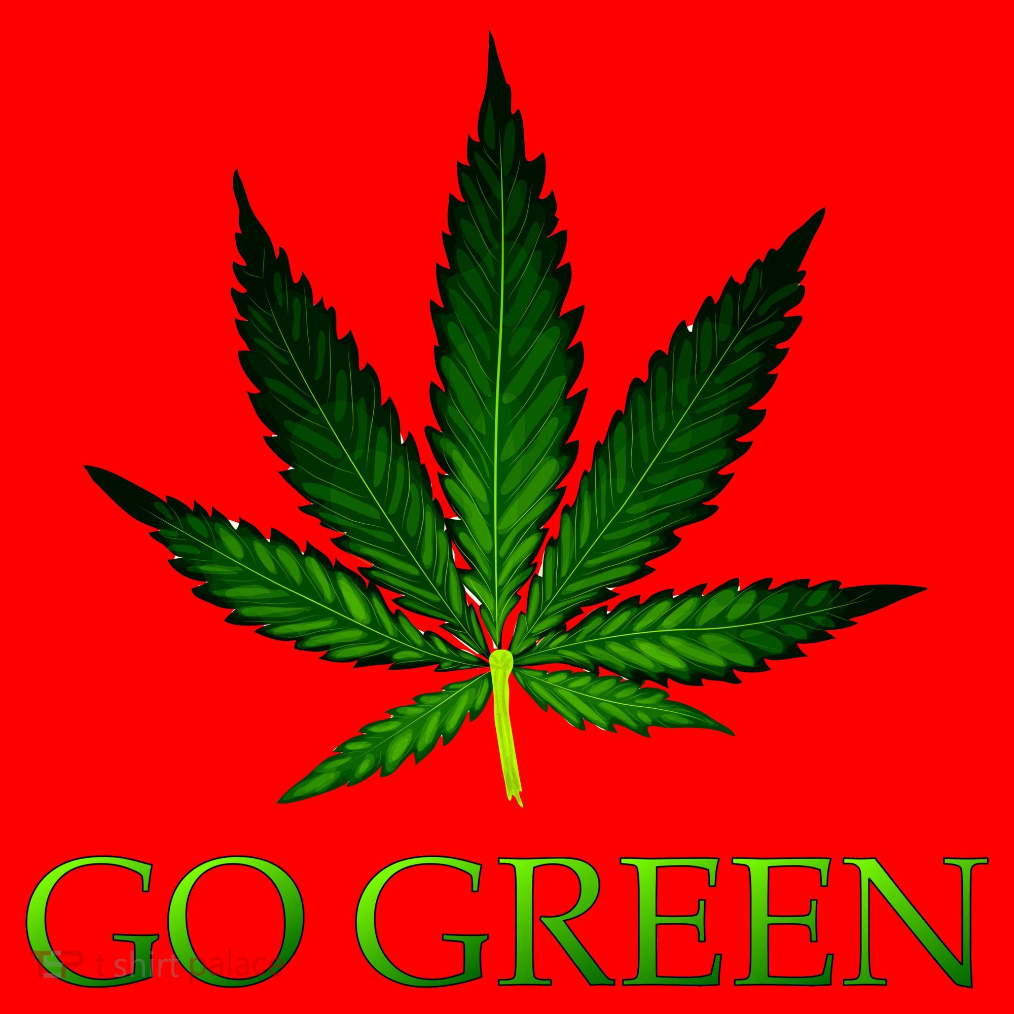 Go Green Medical Marijuana Weed Santa Hat