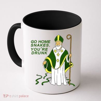 Go Home Snakes Your Drunk St Patrick's Coffee Mug