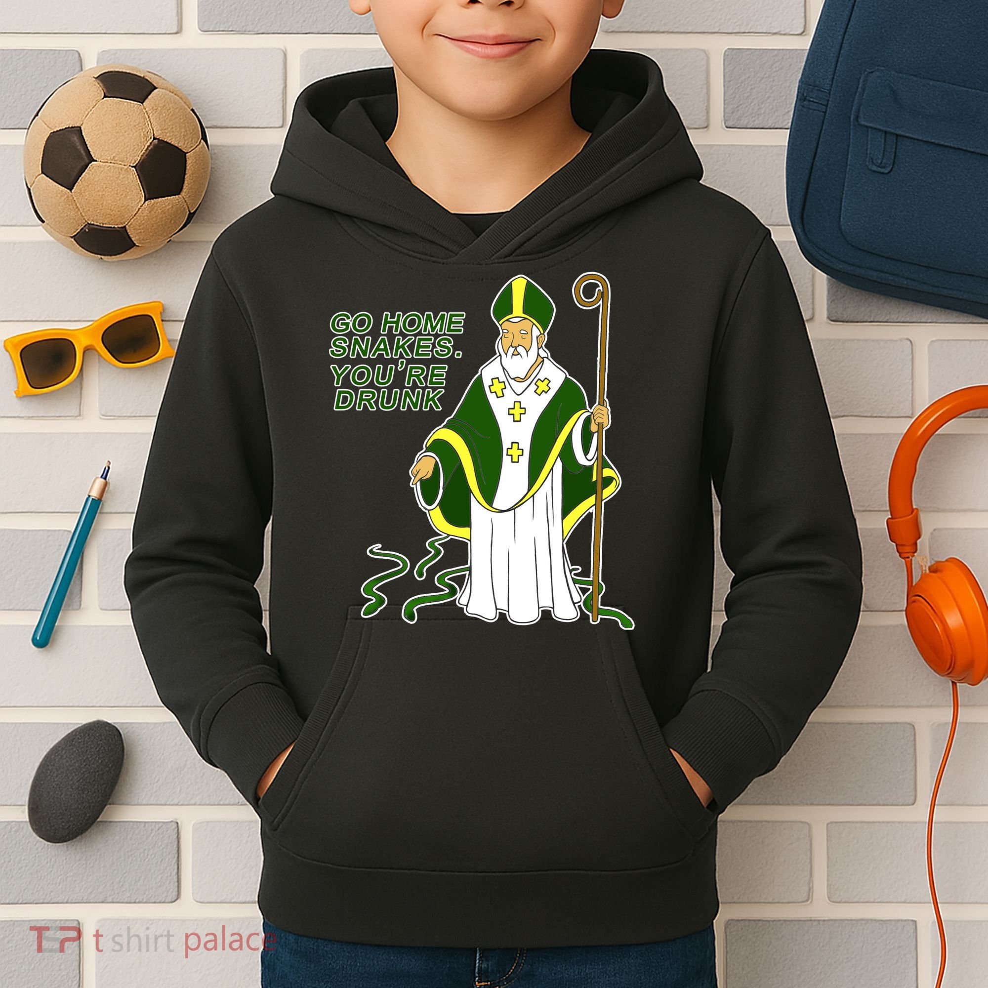 Go Home Snakes Your Drunk St Patrick's Kids Hoodie