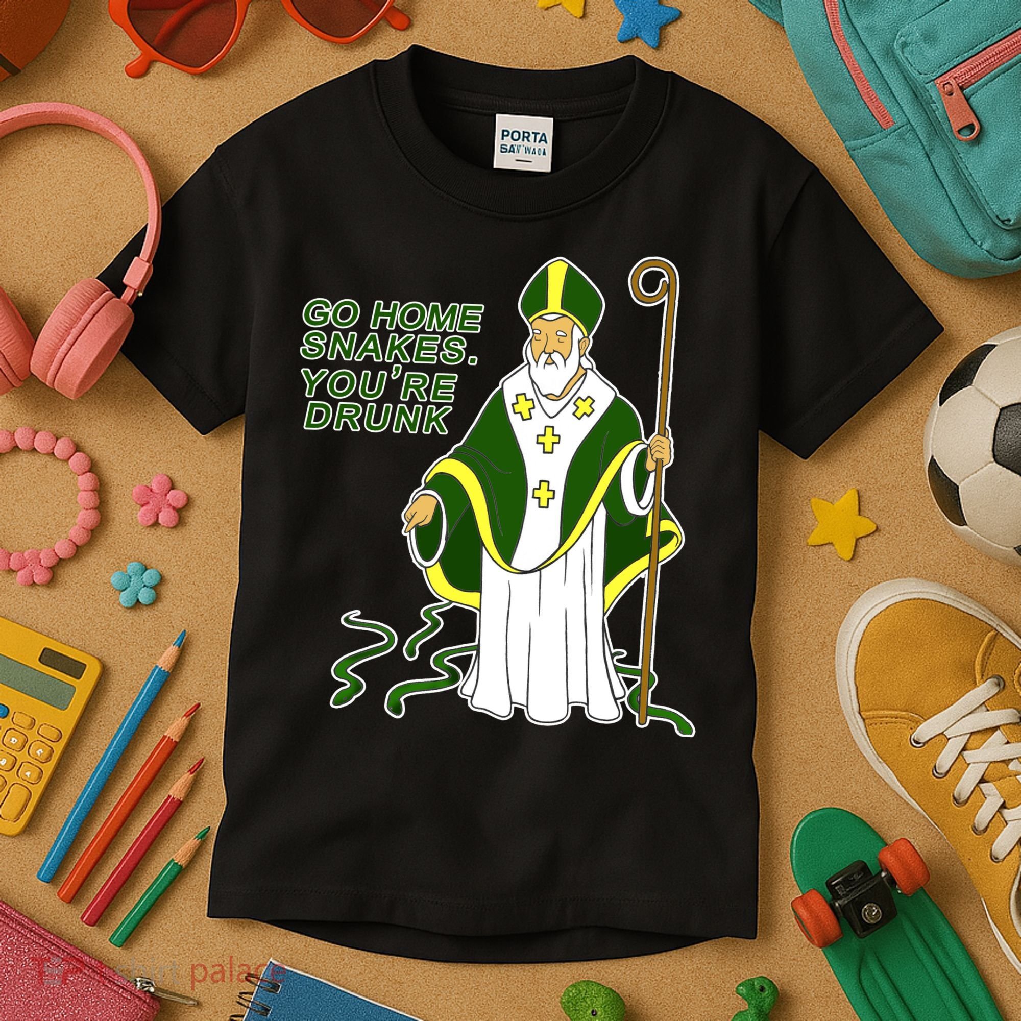 Go Home Snakes Your Drunk St Patrick's Kids T-Shirt