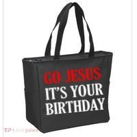 Go Jesus It's Your Birthday Tote Bag thumb 2