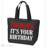 Go Jesus, It's Your Birthday Tote Bag thumb 3
