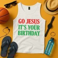 Go Jesus It's Your Birthday Tank Top thumb 4