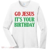 Go Jesus It's Your Birthday Women's Long Sleeve Shirt thumb 0
