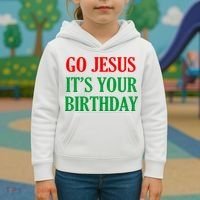 Go Jesus It's Your Birthday Kids Hoodie thumb 3