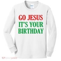 Go Jesus It's Your Birthday Kids Long Sleeve Shirt thumb 0