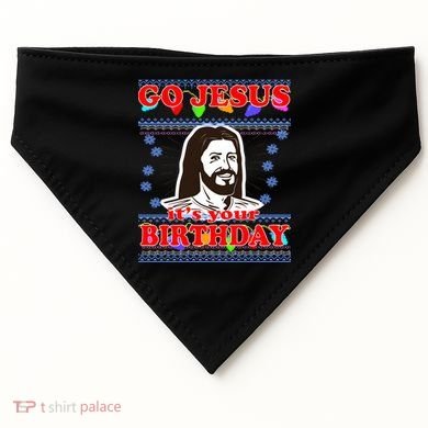 Go Jesus It's Your Birthday Ugly Christmas USA-Made Doggie Bandana