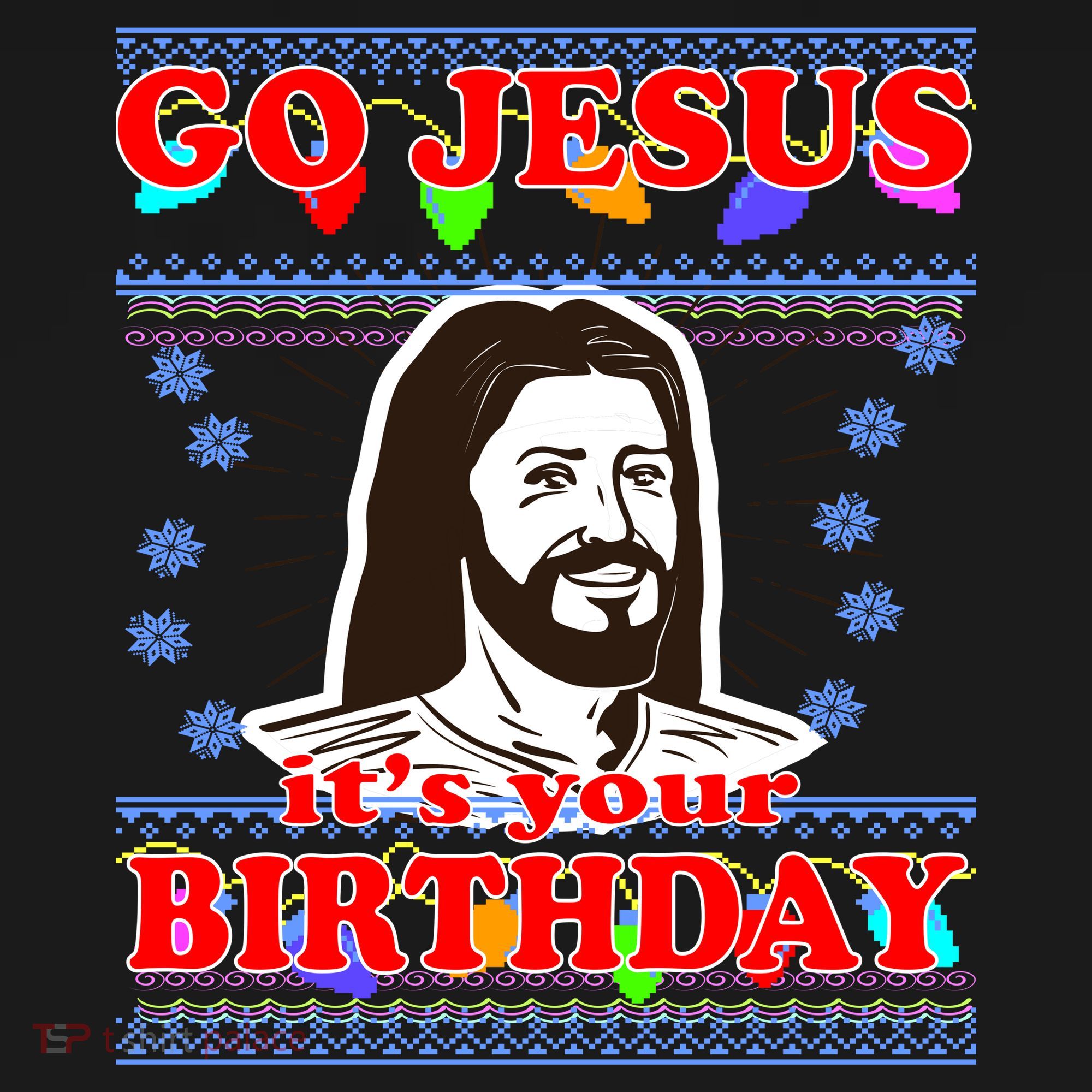 Go Jesus It's Your Birthday Ugly Christmas Backpack