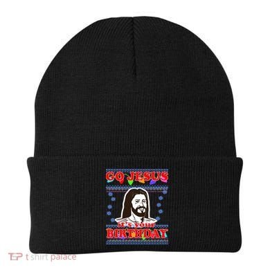 Go Jesus It's Your Birthday Ugly Christmas Beanie