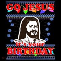 Go Jesus It's Your Birthday Ugly Christmas Women's Hoodie thumb 2