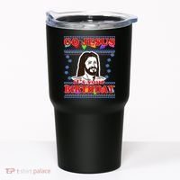 Go Jesus It's Your Birthday Ugly Christmas Tumbler thumb 0