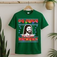 Go Jesus It's Your Birthday Ugly Christmas T-Shirt thumb 2