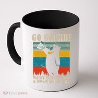 Go Outside Worst Case Scenario A Bear Kills You Coffee Mug thumb 0