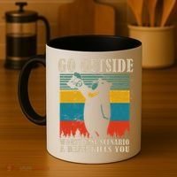 Go Outside Worst Case Scenario A Bear Kills You Coffee Mug thumb 4
