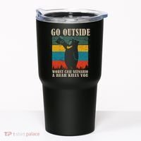 Go Outside Worst Case Scenario A Bear Kills You Tumbler thumb 0