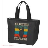 Go Outside Worst Case Scenario A Bear Kills You Tote Bag thumb 3