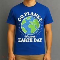 Go Planet It's Your Earth Day Celebrating Earth Day T-Shirt thumb 3