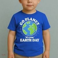 Go Planet It's Your Earth Day Celebrating Earth Day Toddler T-Shirt thumb 2