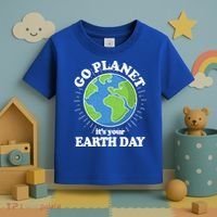 Go Planet It's Your Earth Day Celebrating Earth Day Toddler T-Shirt thumb 3