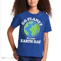 Go Planet It's Your Earth Day Celebrating Earth Day Kids T-Shirt thumb 2