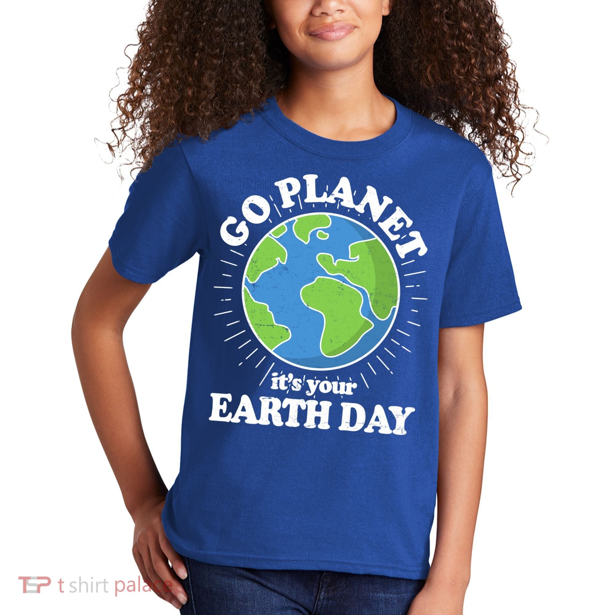 Go Planet It's Your Earth Day Celebrating Earth Day Kids T-Shirt