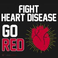 Go Red Fight Heart Health Awareness USA-Made Doggie Bandana thumb 2