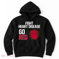 Go Red Fight Heart Health Awareness Hoodie thumb 0