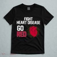 Go Red Fight Heart Health Awareness T-Shirt thumb 5