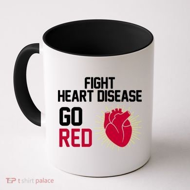 Go Red Fight Heart Health Awareness Coffee Mug