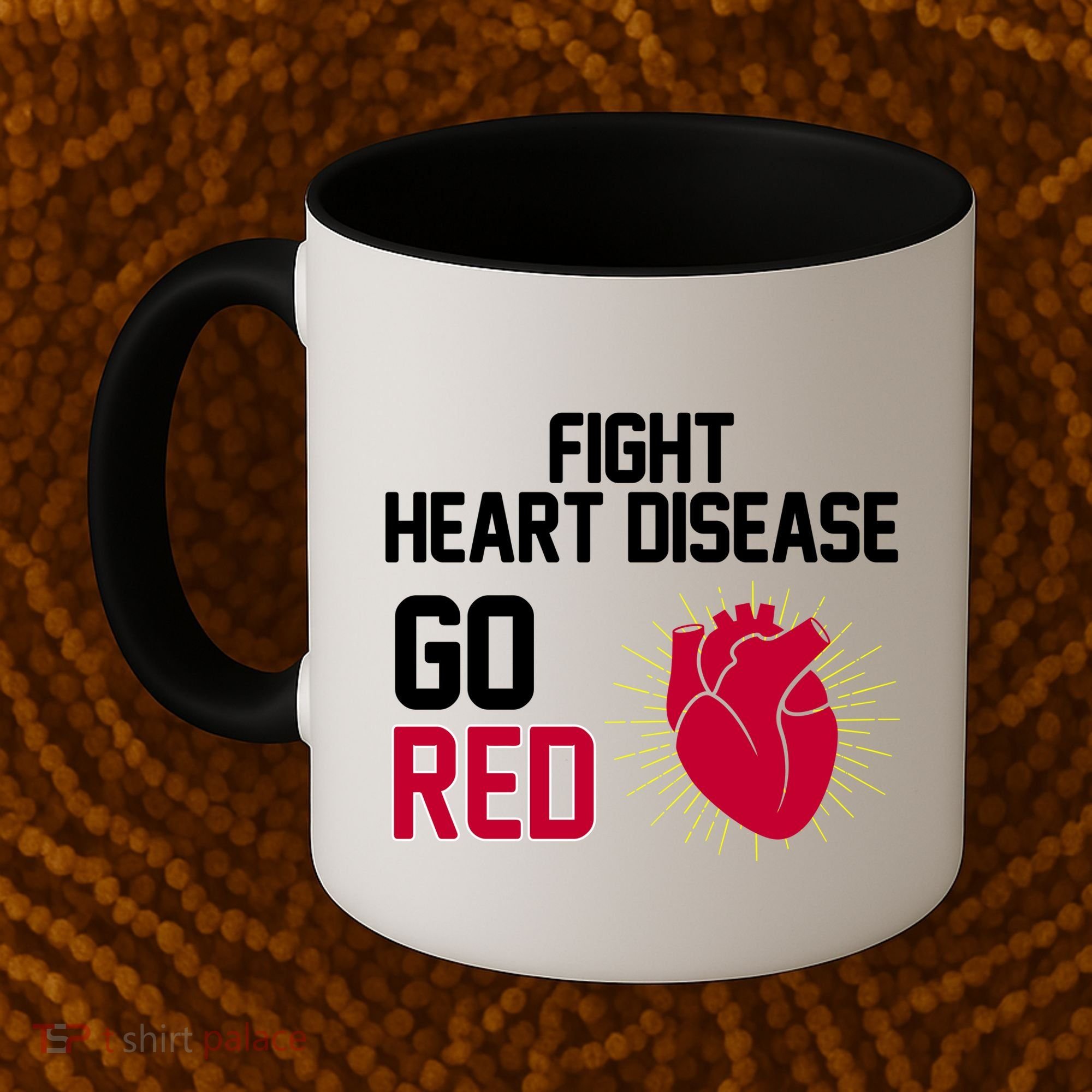 Go Red Fight Heart Health Awareness Coffee Mug