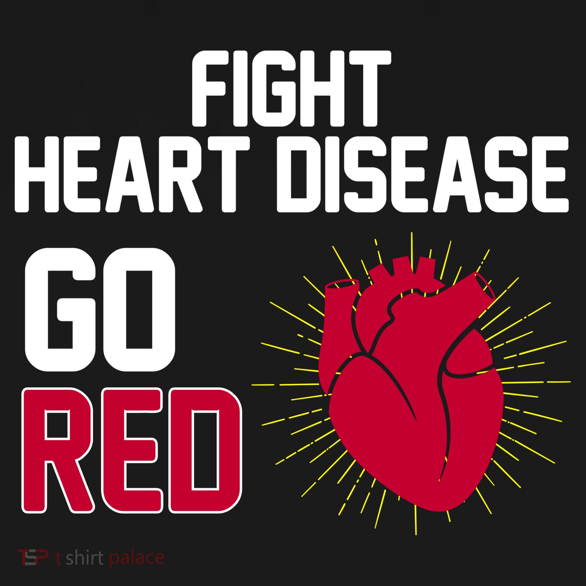 Go Red Fight Heart Health Awareness Coaster