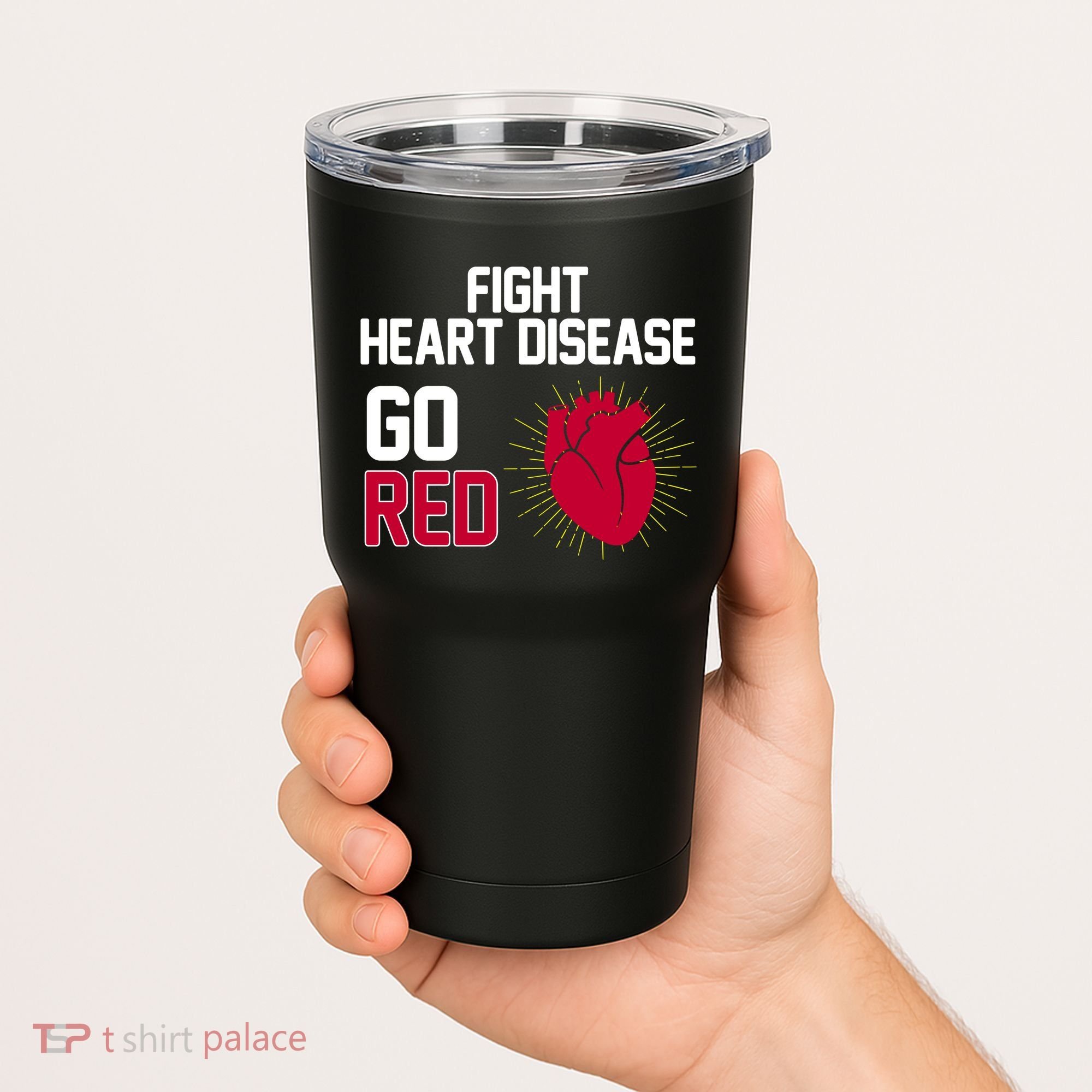 Go Red Fight Heart Health Awareness Tumbler