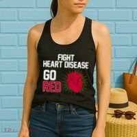 Go Red Fight Heart Health Awareness Women's Tank Top thumb 2