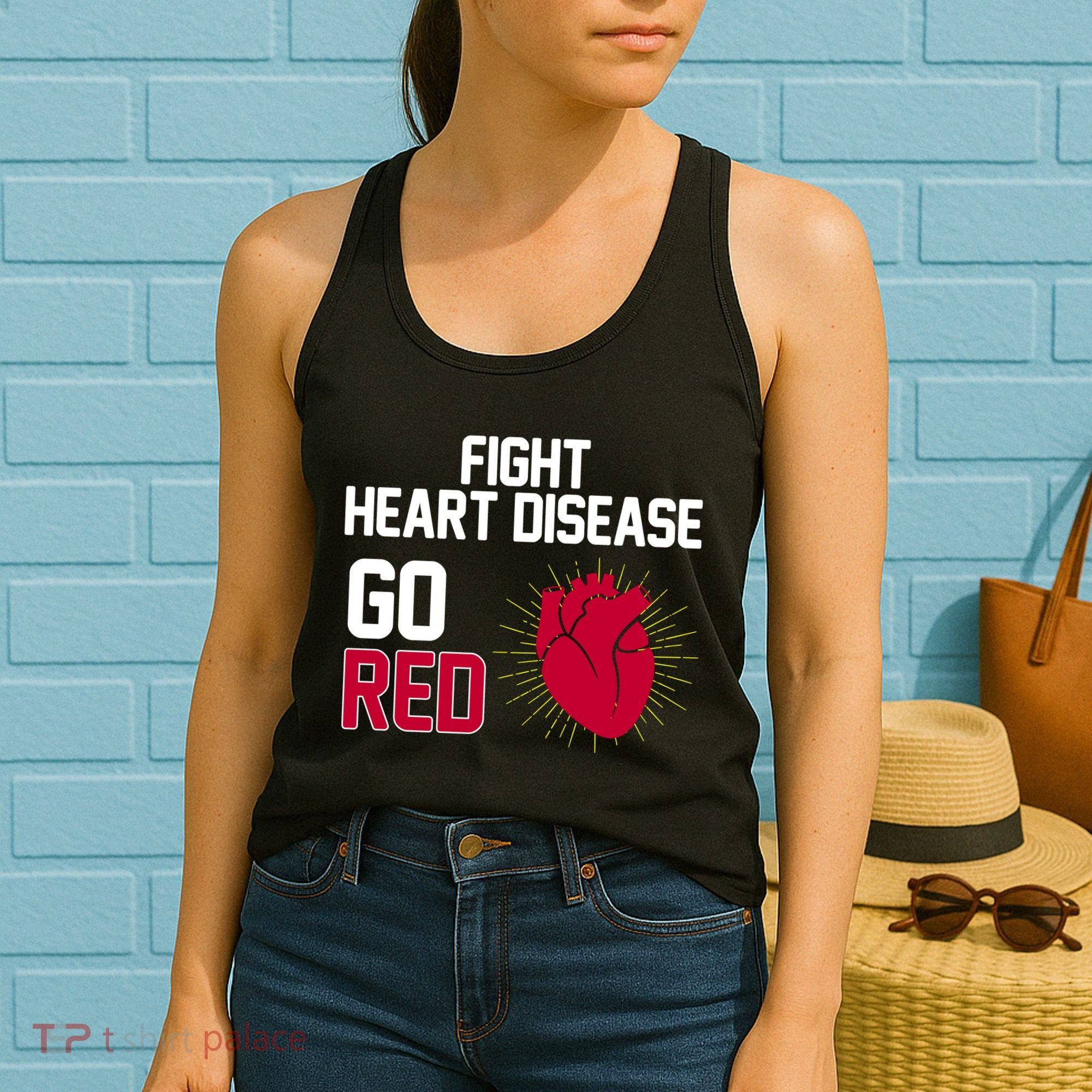 Go Red Fight Heart Health Awareness Women's Tank Top