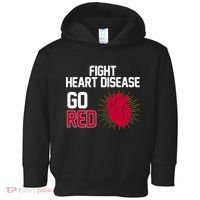 Go Red Fight Heart Health Awareness Toddler Hoodie thumb 0