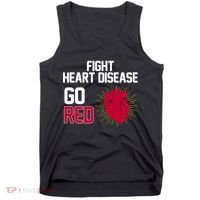 Go Red Fight Heart Health Awareness Tank Top thumb 0