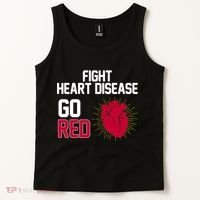 Go Red Fight Heart Health Awareness Tank Top thumb 2