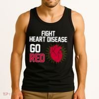Go Red Fight Heart Health Awareness Tank Top thumb 3