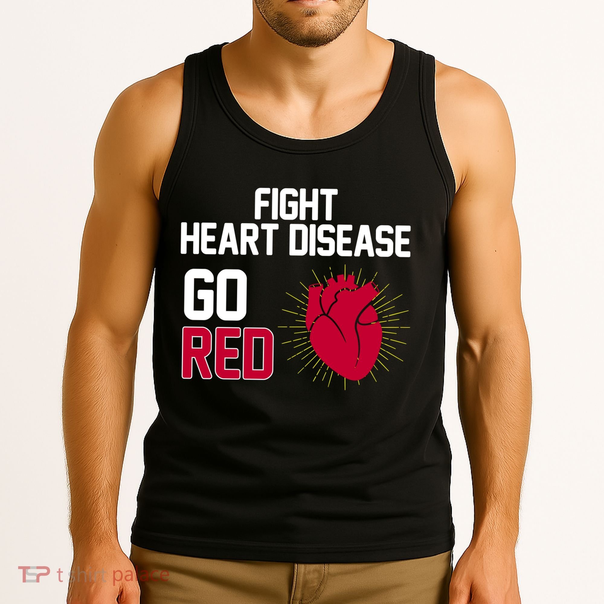 Go Red Fight Heart Health Awareness Tank Top
