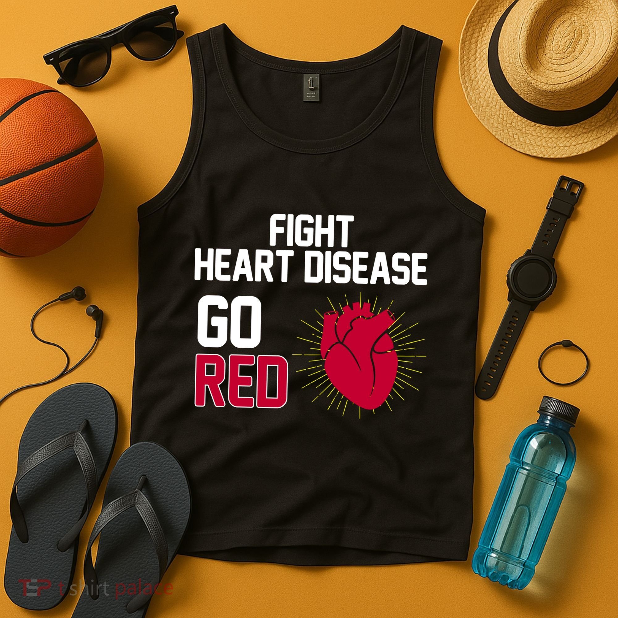 Go Red Fight Heart Health Awareness Tank Top