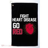 Go Red Fight Heart Health Awareness Golf Towel thumb 0