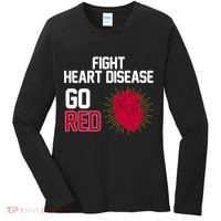 Go Red Fight Heart Health Awareness Women's Long Sleeve Shirt thumb 0