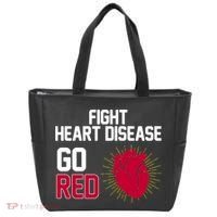 Go Red Fight Heart Health Awareness Tote Bag thumb 0