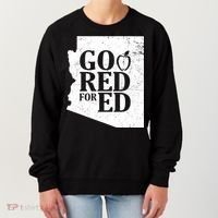 Go Red For Ed Distressed Women's Sweatshirt thumb 0