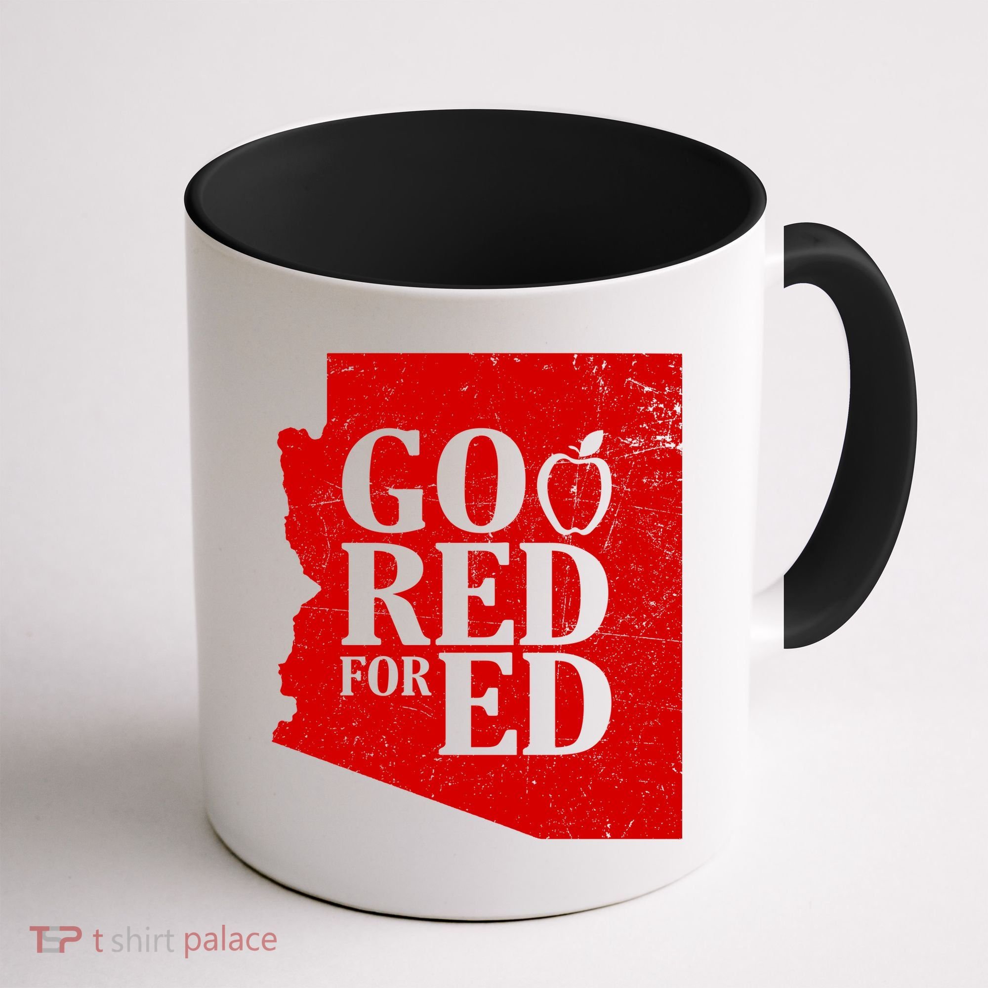Go Red For Ed Distressed Coffee Mug