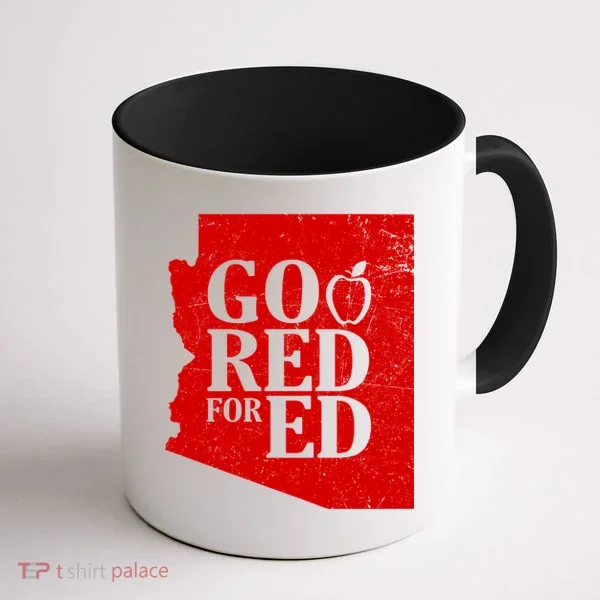 Go Red For Ed Distressed Coffee Mug