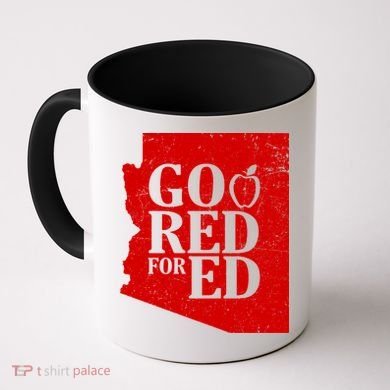Go Red For Ed Distressed Coffee Mug