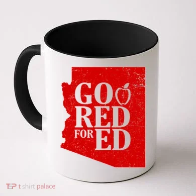Go Red For Ed Distressed Coffee Mug