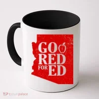 Go Red For Ed Distressed Coffee Mug thumb 0