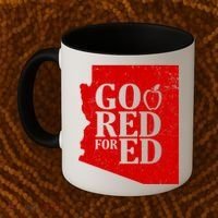 Go Red For Ed Distressed Coffee Mug thumb 2